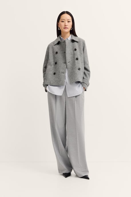 Bugatti Damen Wolljacke im Loose Fit mit offenkantig gekochter Wolle - Image 4
