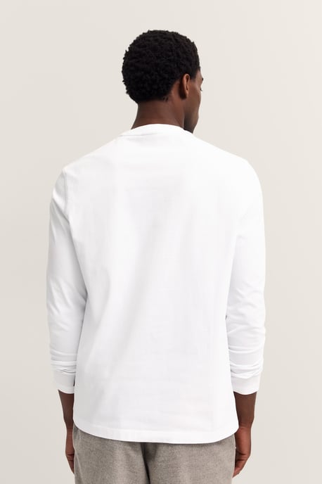 Bugatti Herren Langarmshirt im Modern Fit aus Baumwolle - Image 2