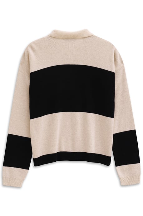 Bugatti Damen Strick Polo langarm aus einem Kaschmir-Mix mit Knopfleiste - Image 5