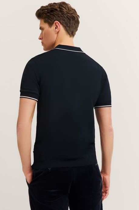 Bugatti Herren Strick Polo kurzarm angenehm weich und zeitloses Design - Image 2