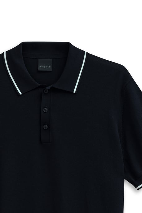 Bugatti Herren Strick Polo kurzarm angenehm weich und zeitloses Design - Image 4