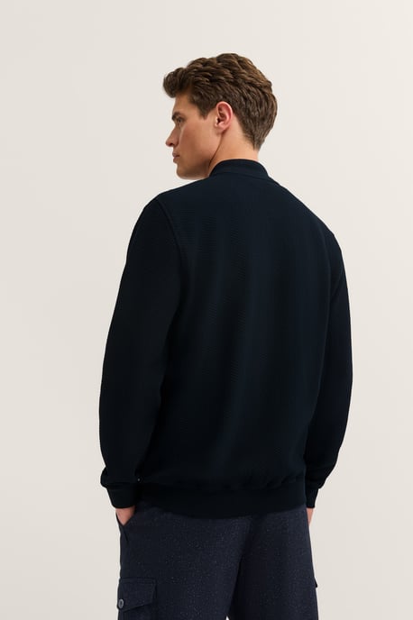 Bugatti Herren Sweatjacke mit Collegekragen und Reißverschluss - Image 2