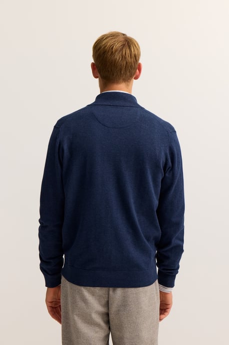 Bugatti Herren Strickjacke  aus Baumwolle mit Stehkragen - Image 2