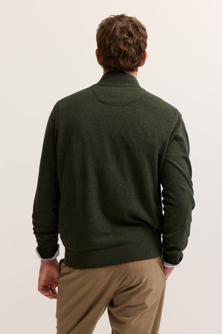 Bugatti Herren Strickjacke  aus Baumwolle mit Stehkragen - Image 2