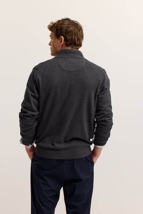 Bugatti Herren Strickjacke  aus Baumwolle mit Stehkragen - Image 2
