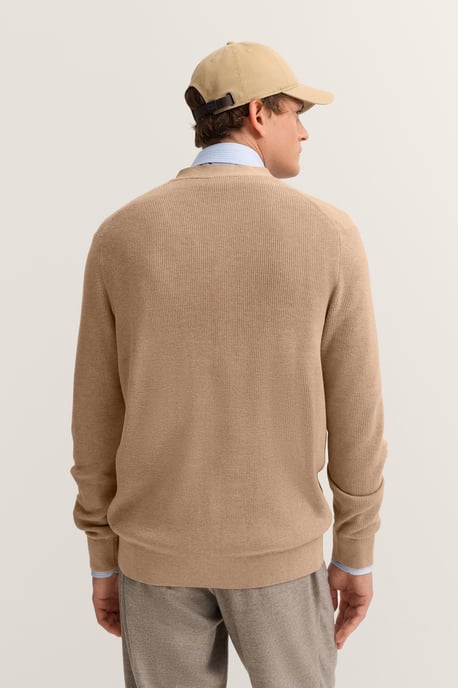 Bugatti Herren Cardigan mit V-Ausschnitt und Ripp-Struktur - Image 2
