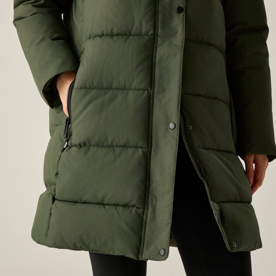 Regatta - "Eryn" Steppjacke für Damen (Dunkel-Khaki/Schwarz) - Image 5