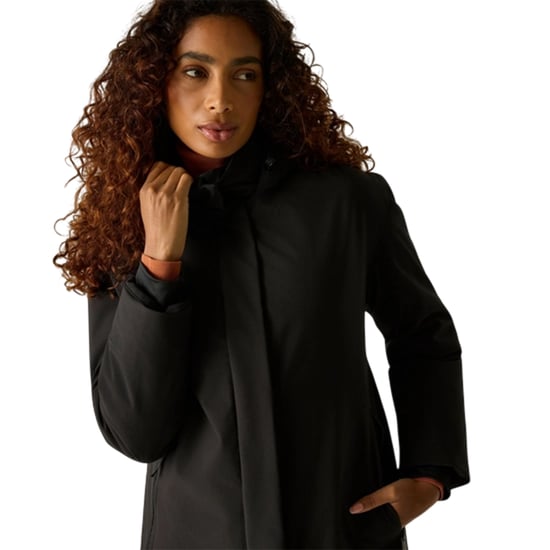 Regatta - "Janna" Isolier-Jacke für Damen, Lang, Wasserfest (Schwarz) - Image 3