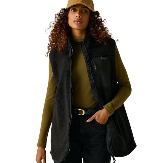 Regatta - Weste für Damen, Teddyfleece, Lang geschnitten (Schwarz) - Image 5