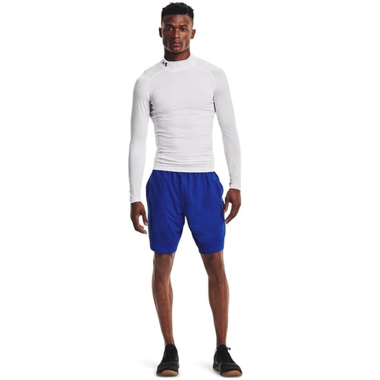 Under Armour - Base Layer Oberteil für Herren, Stehkragen, HeatGear, Raglan langärmelig (Weiß) - Image 1