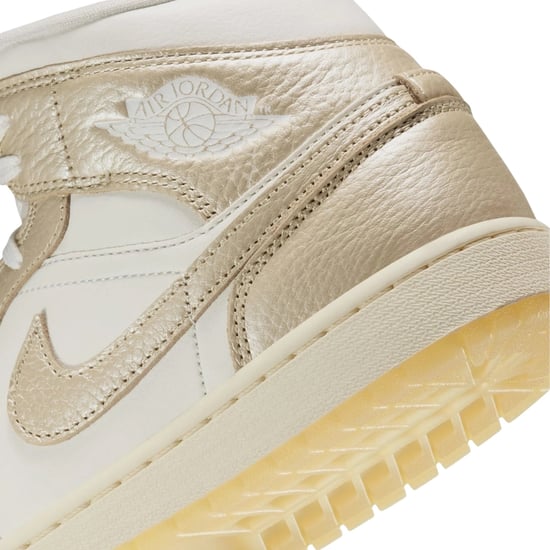 Nike Air Jordan 1 Mid Se Metallic Team Gold Sneaker - Image 5