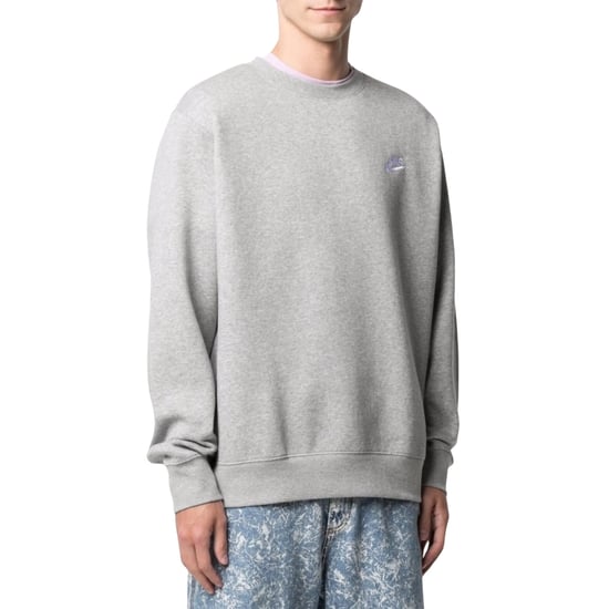 Grauer Nike Logo Rundhals-pullover - Image 2