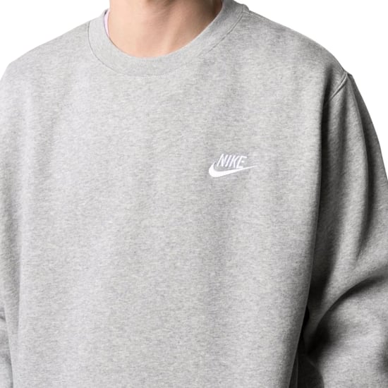 Grauer Nike Logo Rundhals-pullover - Image 4