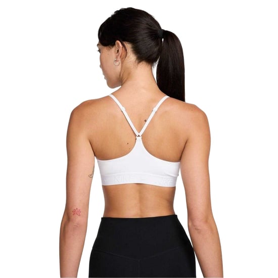 Nike - "Indy" Sport-BH für Damen, Leichte Stütze (Weiß) - Image 3