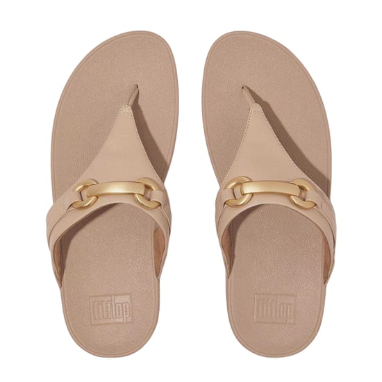 FitFlop - Klobig Sandalen für Damen, Leder, Trense, flach geformter Absatz (Beige) - Image 2