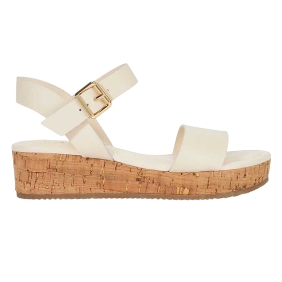 Dune London - Sandalen für Damen, Leder, Plattform-Absatz (Ecru) - Image 1