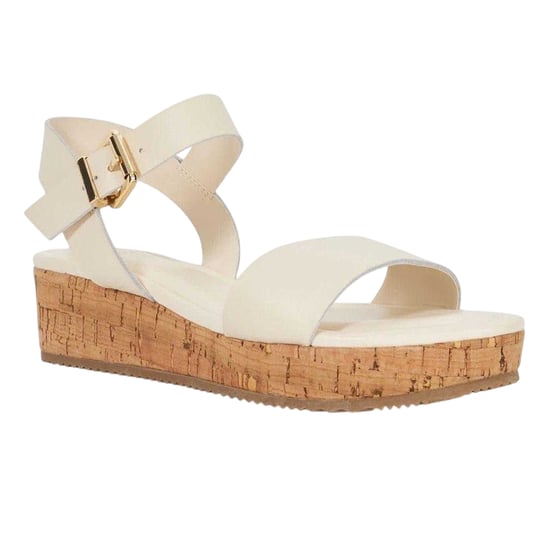 Dune London - Sandalen für Damen, Leder, Plattform-Absatz (Ecru) - Image 4