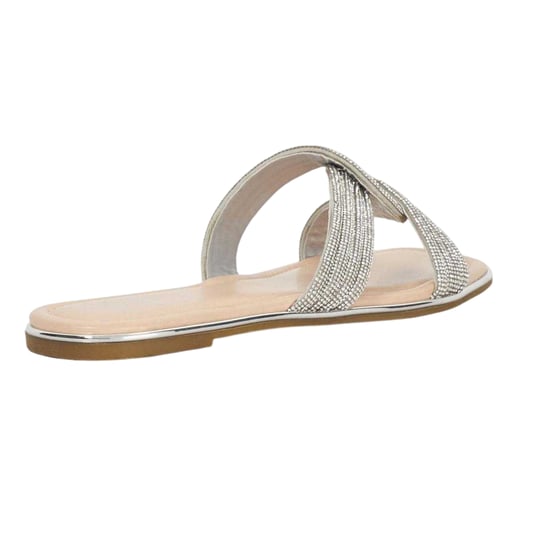 Dune London - "Lo Lavenham" Rutsche für Damen, Flach (Silber) - Image 2