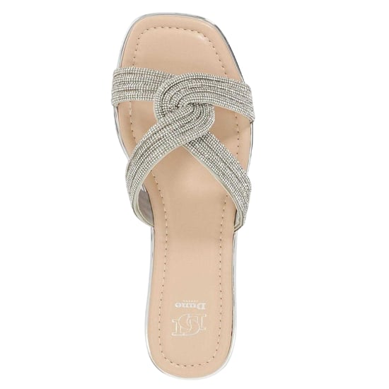 Dune London - "Lo Lavenham" Rutsche für Damen, Flach (Silber) - Image 3