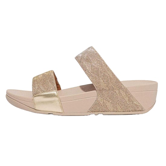 FitFlop - Glitzer Pantoffeln für Damen, Doppelriemen (Roségold) - Image 2