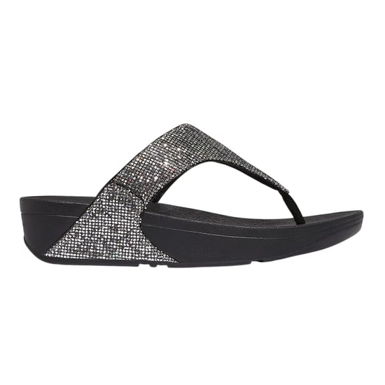 Fit Flop - "Lulu" Diskokugel Sandalen für Damen, Zehentrenner, Keilabsatz (Silber) - Image 1