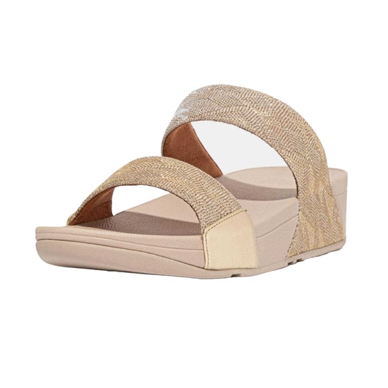 FitFlop - Glitzer Pantoffeln für Damen, Doppelriemen (Roségold) - Image 5