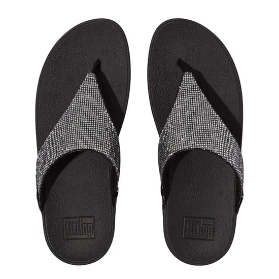 Fit Flop - "Lulu" Diskokugel Sandalen für Damen, Zehentrenner, Keilabsatz (Silber) - Image 3