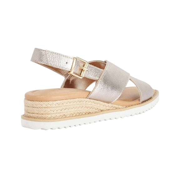 Dune London - "Lemesos" Sandalen für Damen, Leder, Flach (Gold) - Image 2