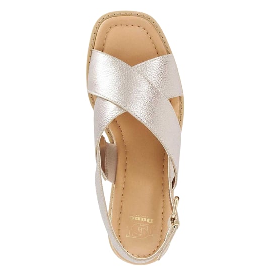 Dune London - "Lemesos" Sandalen für Damen, Leder, Flach (Gold) - Image 3