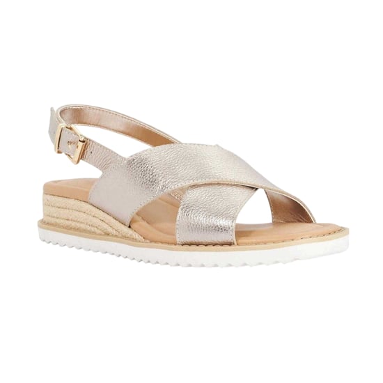 Dune London - "Lemesos" Sandalen für Damen, Leder, Flach (Gold) - Image 4