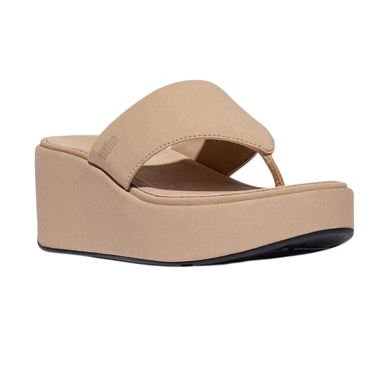 Fit Flop - Sandalen mit Keilabsatz für Damen, Denim (Beige) - Image 4