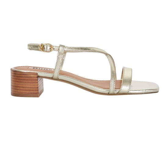 Dune London - "Jaskell" Sandalen für Damen, Low Block Heel (Gold) - Image 1