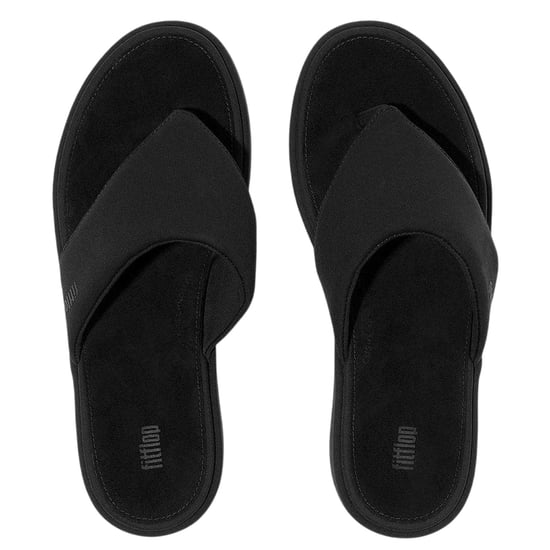 Fit Flop - Sandalen mit Keilabsatz für Damen, Denim (Ganz in Schwarz) - Image 3
