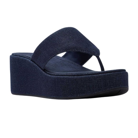 Fit Flop - Sandalen mit Keilabsatz für Damen, Denim (Dunkles Jeansblau) - Image 4