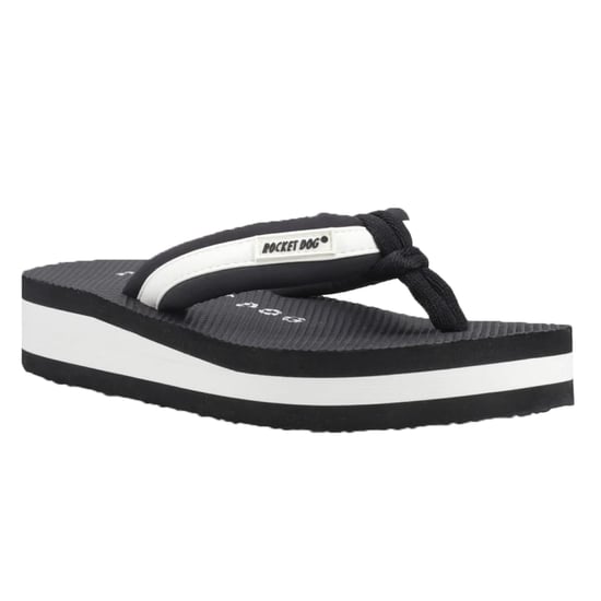 Rocket Dog - "Monica" Flipflops für Damen, Nylon (Schwarz/Naturweiß) - Image 4