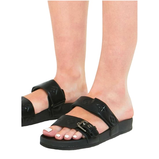 Missy Empire - Pantoffeln für Damen, PU, Flach (Schwarz) - Image 3