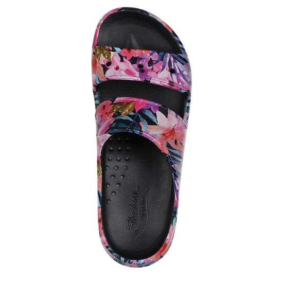 Skechers - "Archfitwave" Floral Pantoffeln für Damen, Open Toe (Schwarz/Bunt) - Image 3