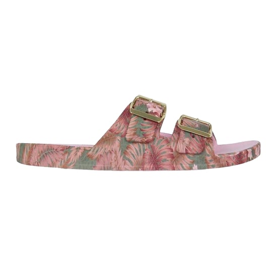 Biba - "Biba" Badesandale für Damen, Doppelriemen (Pink/Grün) - Image 1