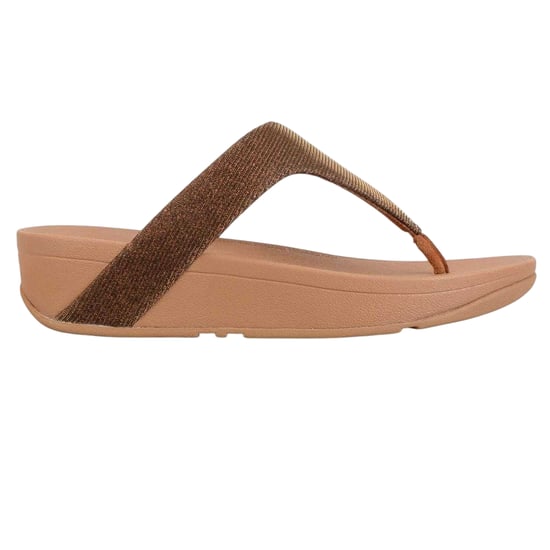 FitFlop - "Lottie Glitzy" Sandalen für Damen, Zehensteg Riemen (Bronze) - Image 1