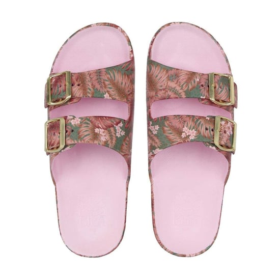 Biba - "Biba" Badesandale für Damen, Doppelriemen (Pink/Grün) - Image 4
