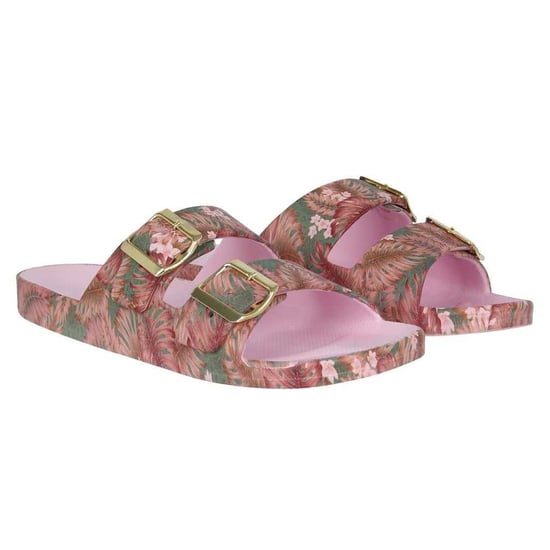 Biba - "Biba" Badesandale für Damen, Doppelriemen (Pink/Grün) - Image 5