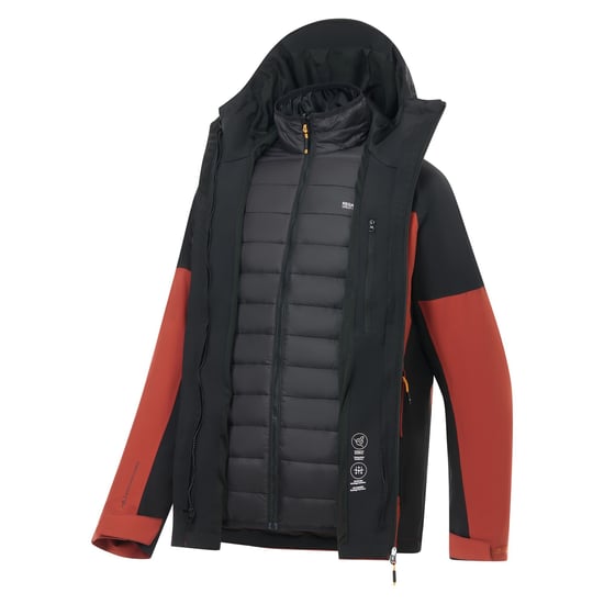 Regatta - "Wentwood" Jacke für Herren (Gebrannte Henna/Schwarz) - Image 5