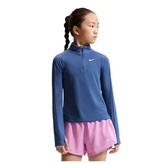 Nike - Oberteil für Mädchen, mit halbem Reißverschluss, Dri-FIT, Langärmlig (Mysticblau) - Image 2