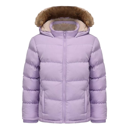 SoulCal - Steppjacke für Mädchen, Reißverschlusstasche (Violett) - Image 1