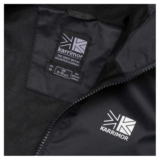 Karrimor - "Sierra" Jacke, wasserfest für Kinder, mit Kapuze (Schwarz) - Image 3