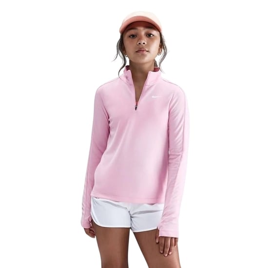 Nike - Oberteil für Mädchen, mit halbem Reißverschluss, Dri-FIT, Langärmlig (Pink) - Image 2