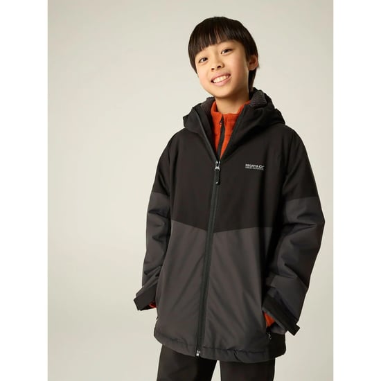 Regatta - "Hillain" Jacke, wasserfest für Kinder, Gepolstert (Schwarz/Asche) - Image 1