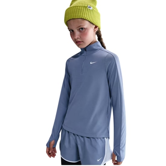 Nike - Oberteil für Mädchen, mit halbem Reißverschluss, Dri-FIT, Langärmlig (Indigoblau) - Image 2