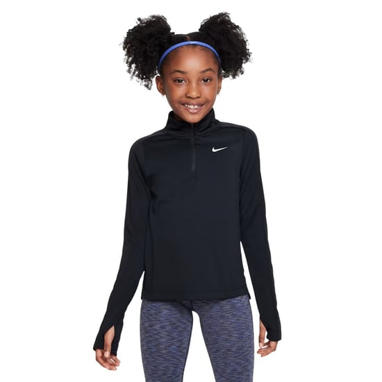 Nike - Oberteil für Mädchen, mit halbem Reißverschluss, Dri-FIT, Langärmlig (Schwarz) - Image 1