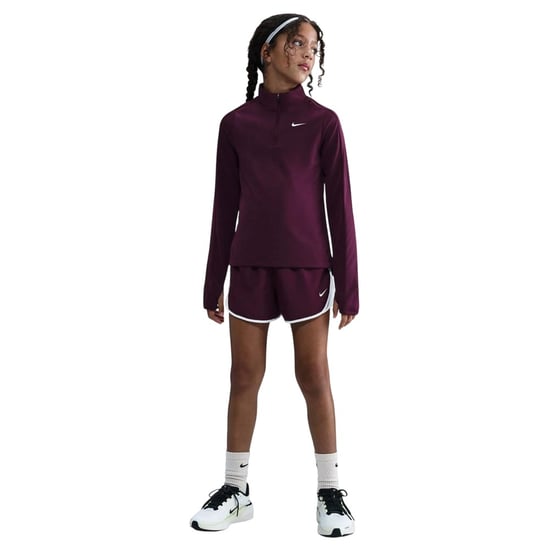 Nike - Oberteil für Mädchen, mit halbem Reißverschluss, Dri-FIT, Langärmlig (Bordeaux) - Image 1